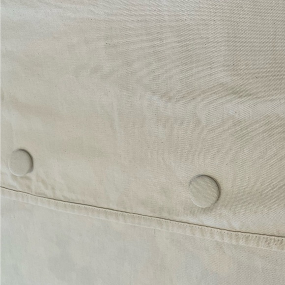 3 curtain panels JCPenny Home Collection - off-white / cream button-top - Picture 8 of 12